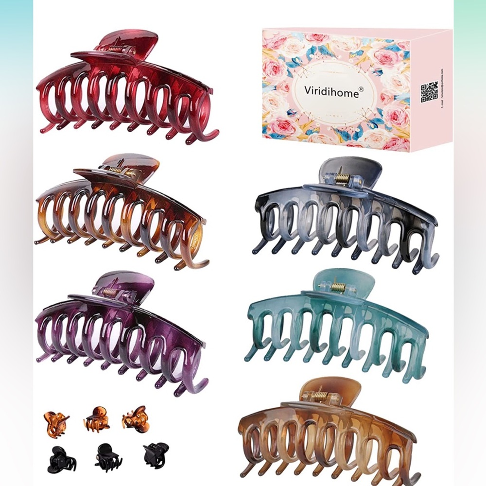 NIB Kmodoii 12pc Claw Clip Set